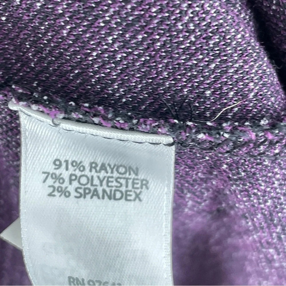 J Jill Cardigan sweater open front purple Womens Size L 2275 - Picture 5 of 8